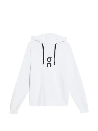 On Club Drawstring Hoodie In White