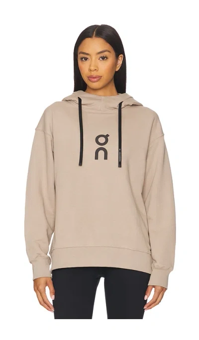 On Club Hoodie In Brown