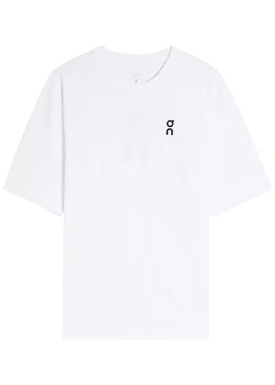 On Club Logo Cott T-shirt In White