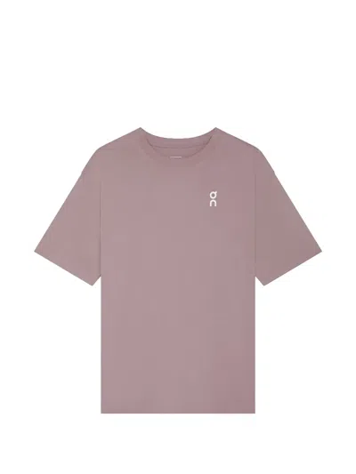On Club Logo-print T-shirt In Pink