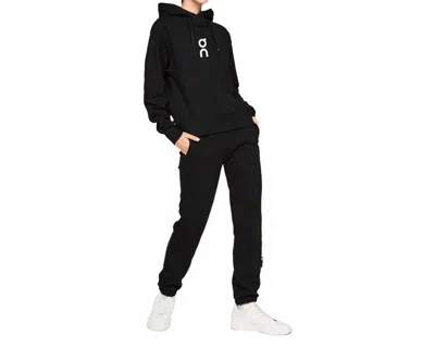 On Club Organic Cott Hoodie In Black