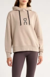 On Club Oversize Organic Cott Blend Hoodie In Gray