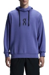 On Club Oversize Organic Cott Blend Hoodie In Iris