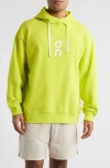 On Club Oversize Organic Cott Blend Hoodie In Lime