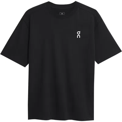 On Club T Oversize Organic Cott T-shirt In Black