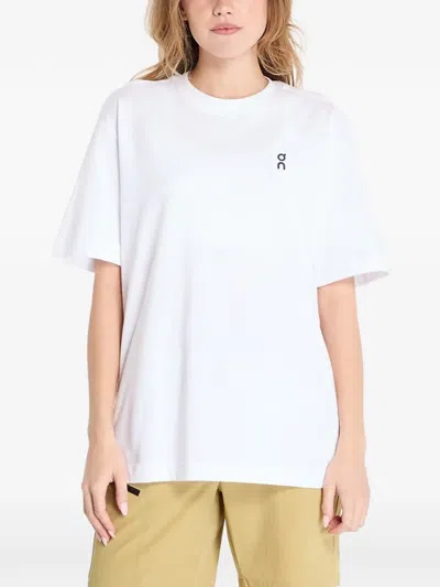 On Club T-shirt In White