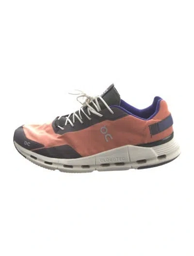 Pre-owned On Colorblock Pattern Athletic Sneakers In Orange