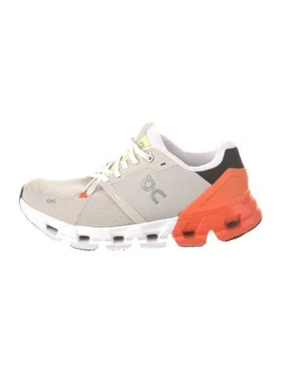 Pre-owned On Colorblock Pattern Athletic Sneakers In White