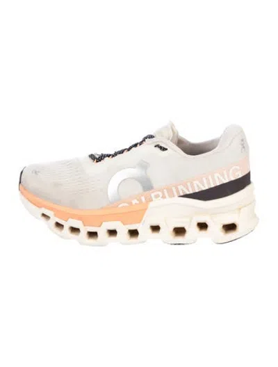 Pre-owned On Colorblock Pattern Athletic Sneakers In White