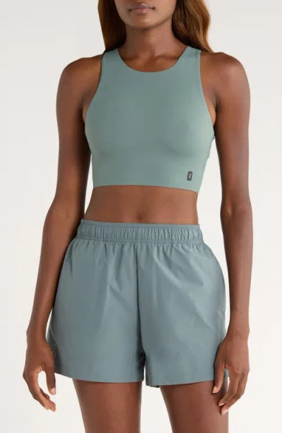 On Core 2-in-1 Crop Performance Tank In Blue