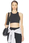On Core 2-in-1 Crop Performance Tank In Black