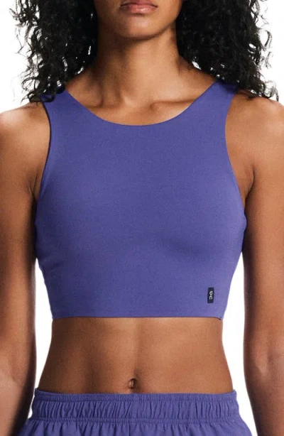 On Core 2-in-1 Crop Top In Purple