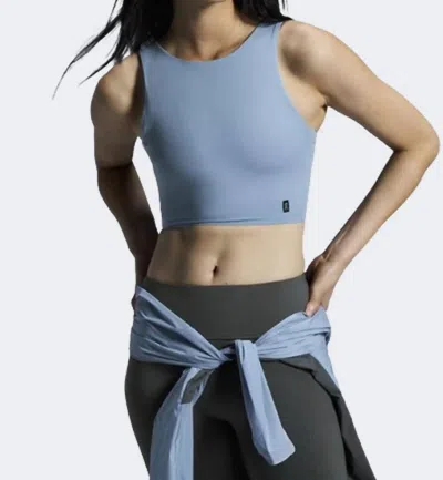 On Core 2 In 1 Running Tank Top In Chambray In Blue