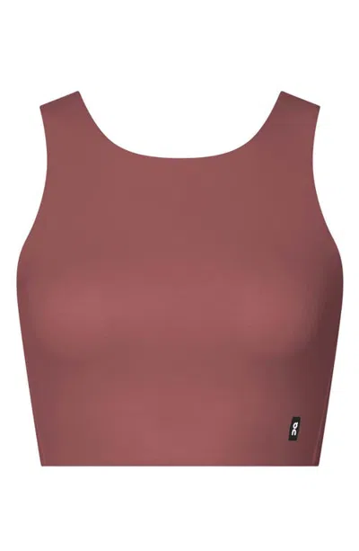 On Core 2-in-1 Crop Performance Tank In Pink