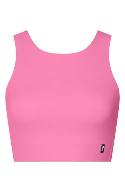 On Core 2-in-1 Crop Performance Tank In Pink