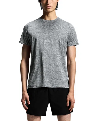 On Core Crewneck Logo Tee In Heather Gray