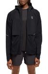 On Core Hooded Packable Running Jacket In Black