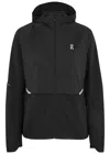On Core Hooded Packable Running Jacket In Black