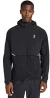 On Core Hooded Packable Running Jacket In Black