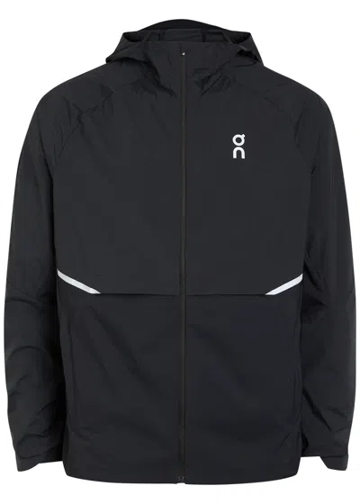 On Core Logo Shell Jacket In Black