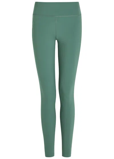 On Core Logo Stretch-jersey Leggings In Green