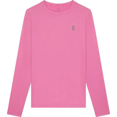 On Core Lg Sleeve Running T-shirt In Pink