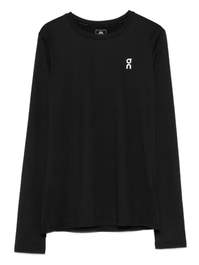 On Core Lg-sleeved Top In Black
