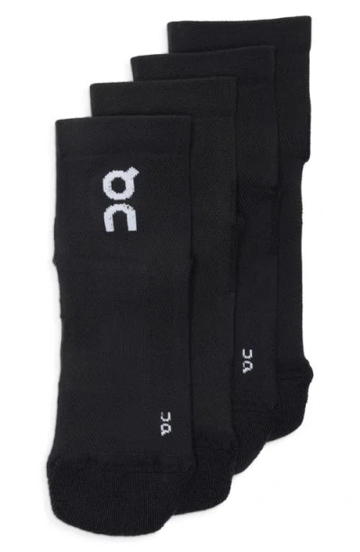 On Core Mid 2-pack Running Socks In Black