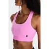 On Studio Recycled Sports Bra In Raspberry