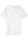 On Train Printed Jersey T-shirt In White