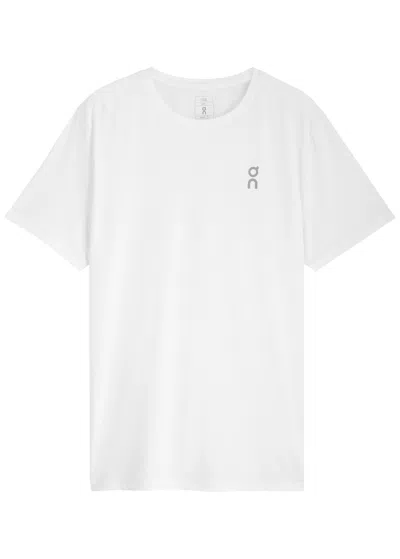 On Core Stretch-jersey T-shirt In White