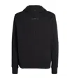 On Cott-blend Focus Tech Hoodie In Black