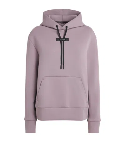 On Cott-blend Focus Tech Hoodie In Purple