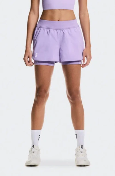 On Court 3-inch 2-in-1 Shorts In Purple