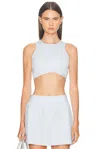 On Court Crop Top In White