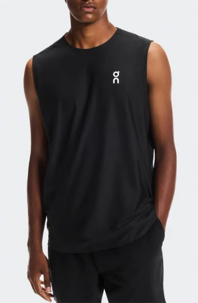 On Court Performance Tennis Tank In Black