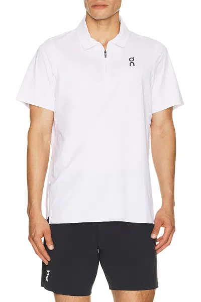 On Court Polo In White