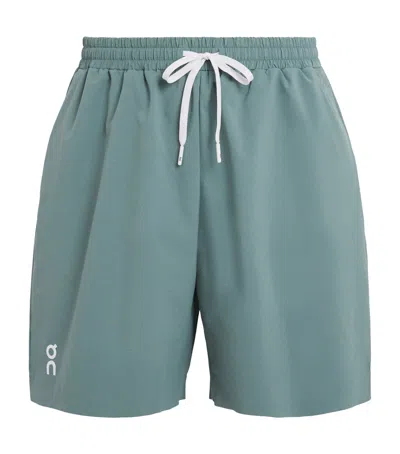 On Court 5 Logo Drawstring Shorts In Green