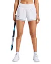 On Court Layered Recycled-jersey Shorts In White