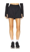 On Court Pleated Recycled-jersey Tennis Skirt In 黑色
