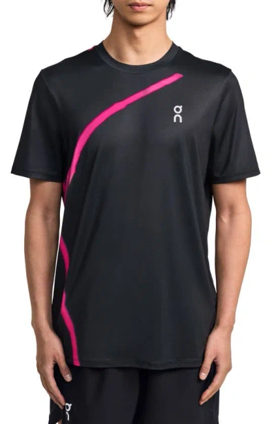 On Court-t Tennis T-shirt In Black