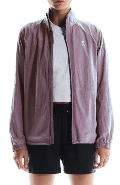 On Court Water Repellent Iridescent Jacket In Pink
