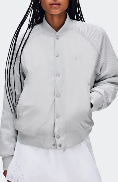 On Courtside Bomber Jacket In Gray
