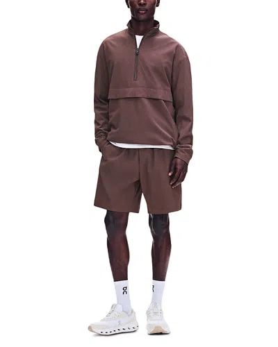 On Courtside Eaze 9 Shorts In Brown