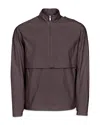 On Courtside Half Zip Eaze Jacket In Brown