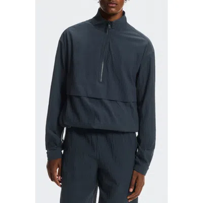 On Courtside Half Zip Pullover In Blue