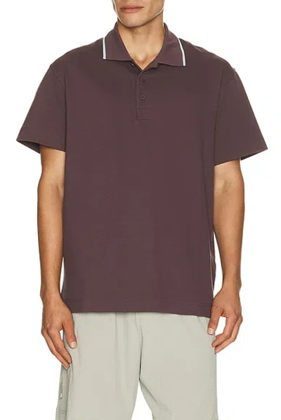On Courtside Polo In Burgundy