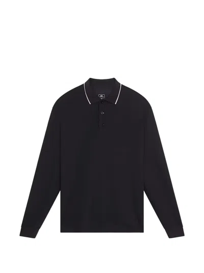 On Courtside Tennis Polo Shirt In Black