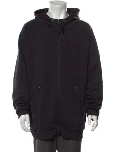 Pre-owned On Crew Neck Lg Sleeve Hoodie In Black