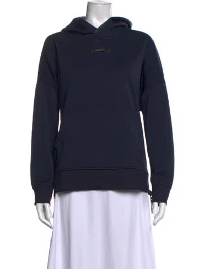 Pre-owned On Crew Neck Lg Sleeve Hoodie In Blue